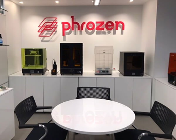 写真:Phrozen 3Dプリンターショールーム