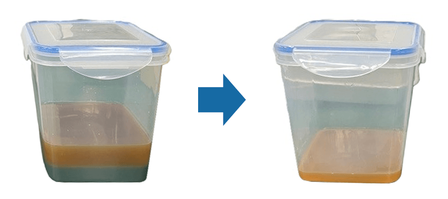 フィルターバッグによる溶剤の使用回数とろ過効果(2)